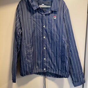 Fila Navy Jacket with White Stripes